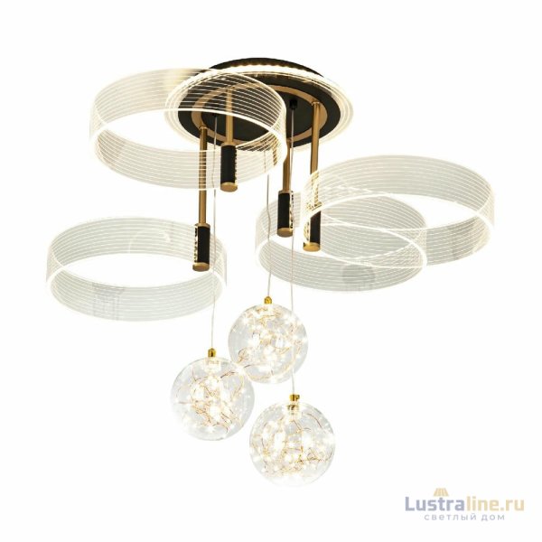 Потолочная люстра LED4U L1040-750 BK