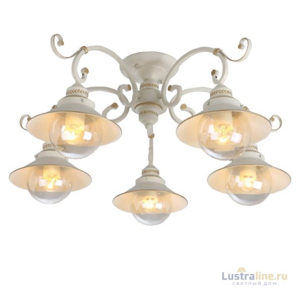 Потолочная люстра Arte Lamp 7 A4577PL-5WG Потолочная люстра Arte Lamp 7 A4577PL-5WG