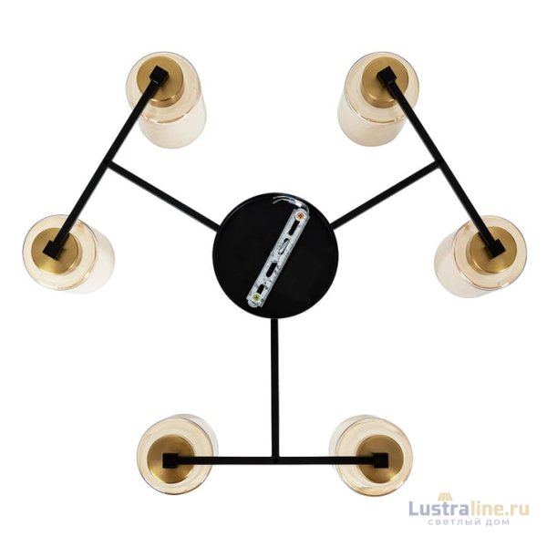 Потолочная люстра Arte Lamp Leo A7027PL-6BK Потолочная люстра Arte Lamp Leo A7027PL-6BK