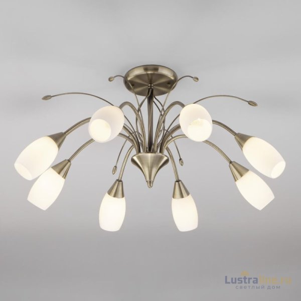 Потолочная люстра Eurosvet Ginevra 30280/8 античная бронза Потолочная люстра Eurosvet Ginevra 30280/8 античная бронза