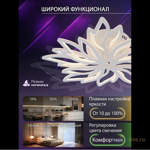 Потолочная люстра Natali Kovaltseva Rif LED LAMPS 81118/6C Потолочная люстра Natali Kovaltseva Rif LED LAMPS 81118/6C