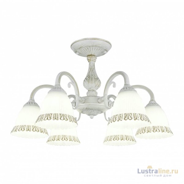 Потолочная люстра Arte Milano 347410/6 WT+G Потолочная люстра Arte Milano 347410/6 WT+G