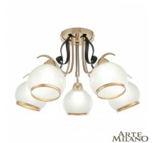 Потолочная люстра Arte Milano Amalfi 323306/5 FG+BK Потолочная люстра Arte Milano Amalfi 323306/5 FG+BK