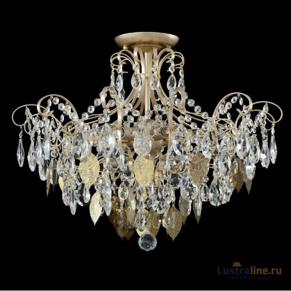 Потолочная люстра Crystal Lux ESMIRALDA PL6 GOLD Потолочная люстра Crystal Lux ESMIRALDA PL6 GOLD