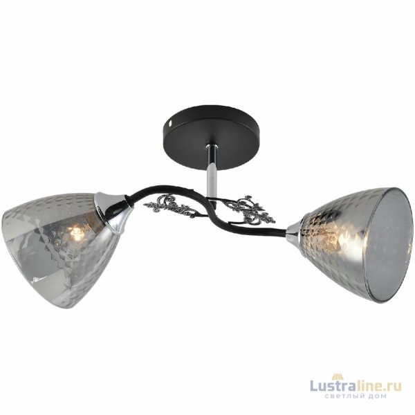 Потолочная люстра Reluce 01525-0.3-02 BK+CR Потолочная люстра Reluce 01525-0.3-02 BK+CR