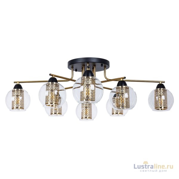 Потолочная люстра Arte Lamp Manchester A7045PL-8BK