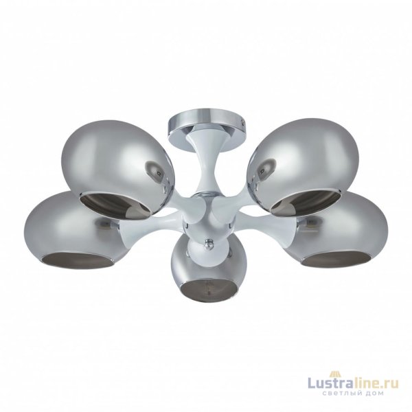 Потолочная люстра Arte Milano Napoli 329408/5 CR+WH Потолочная люстра Arte Milano Napoli 329408/5 CR+WH