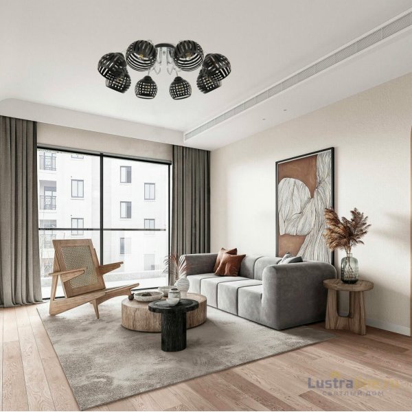 Потолочная люстра Arte Milano Amalfi 325107/8 BK.CR Потолочная люстра Arte Milano Amalfi 325107/8 BK.CR