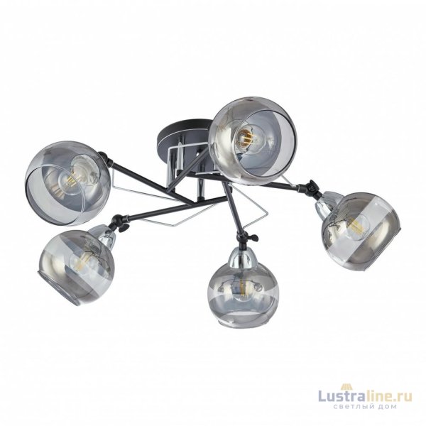 Потолочная люстра Arte Milano Amalfi 323685/5B BK+CR Потолочная люстра Arte Milano Amalfi 323685/5B BK+CR