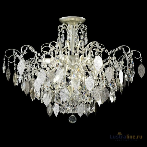 Потолочная люстра Crystal Lux ESMIRALDA PL9 SILVER Потолочная люстра Crystal Lux ESMIRALDA PL9 SILVER