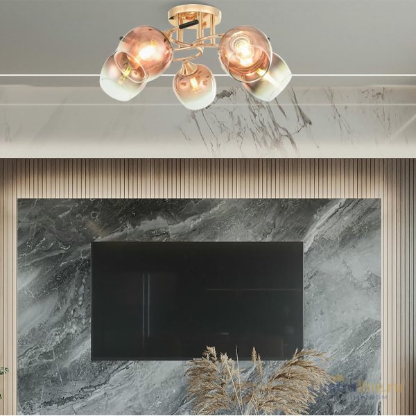 Потолочная люстра Arte Milano Amalfi 324985/5 FG+BK Потолочная люстра Arte Milano Amalfi 324985/5 FG+BK