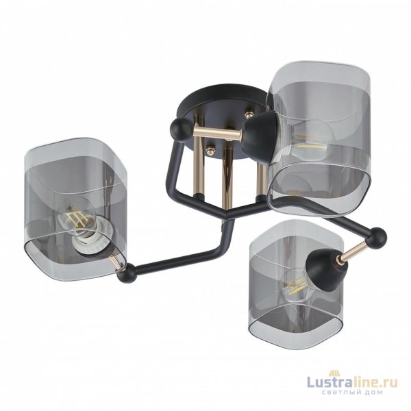 Потолочная люстра Arte Milano Amalfi 324308/3 BK+FG Потолочная люстра Arte Milano Amalfi 324308/3 BK+FG