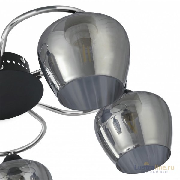 Потолочная люстра Arte Milano Amalfi 321508/5 CR+BK Потолочная люстра Arte Milano Amalfi 321508/5 CR+BK
