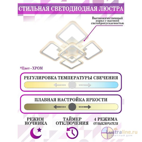 Потолочная люстра Natali Kovaltseva Spektr LED LAMPS 81218