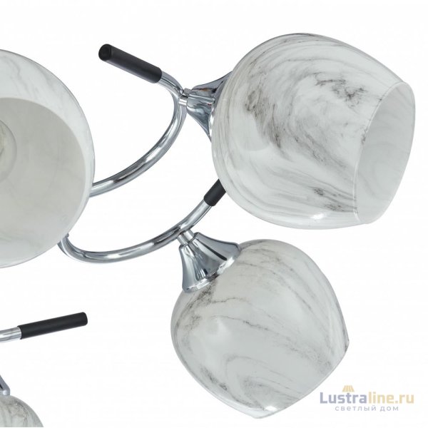 Потолочная люстра Arte Milano Amalfi 327985/5 CR+BK Потолочная люстра Arte Milano Amalfi 327985/5 CR+BK