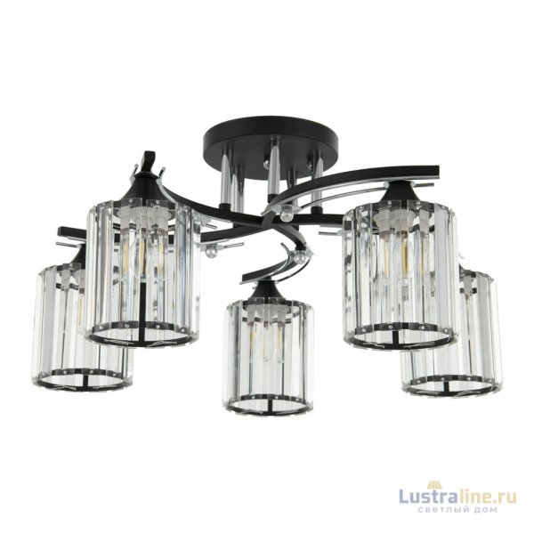 Потолочная люстра Arte Milano Amalfi 327103/5 BK+CR Потолочная люстра Arte Milano Amalfi 327103/5 BK+CR