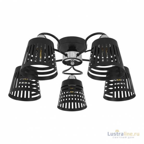 Потолочная люстра Arte Milano Amalfi 328207/5 BK.CR Потолочная люстра Arte Milano Amalfi 328207/5 BK.CR