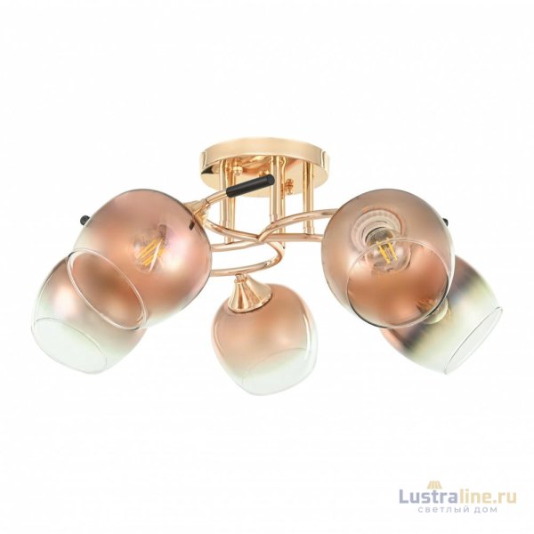 Потолочная люстра Arte Milano Amalfi 324985/5 FG+BK Потолочная люстра Arte Milano Amalfi 324985/5 FG+BK