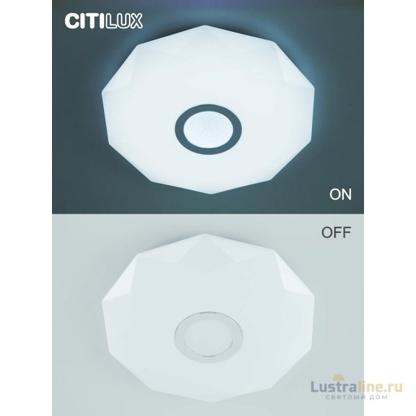 Потолочная люстра Citilux Диамант Смарт CL713A30G Потолочная люстра Citilux Диамант Смарт CL713A30G