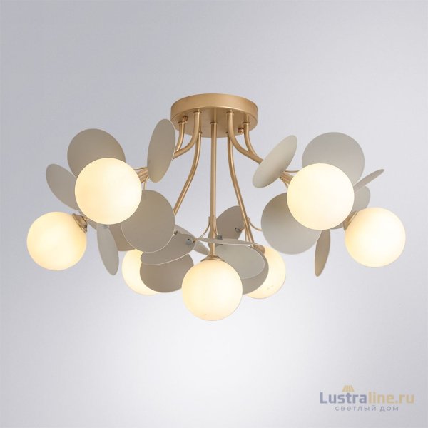 Потолочная люстра Arte Lamp Peacock A1369PL-7GY Потолочная люстра Arte Lamp Peacock A1369PL-7GY