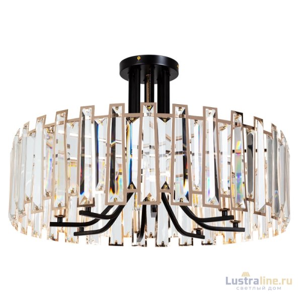 Потолочная люстра Arte Lamp Amber A1028PL-8BK Потолочная люстра Arte Lamp Amber A1028PL-8BK