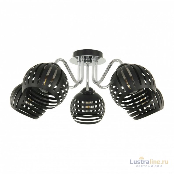Потолочная люстра Arte Milano Amalfi 325107/5 BK.CR Потолочная люстра Arte Milano Amalfi 325107/5 BK.CR