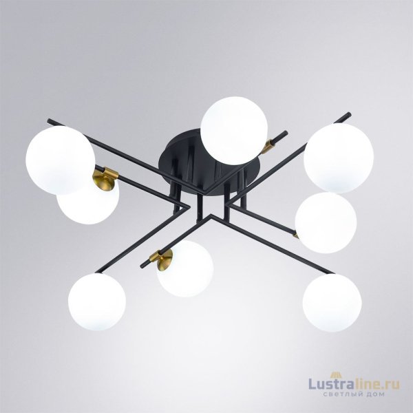 Потолочная люстра Arte Lamp Gemini A2243PL-8BK Потолочная люстра Arte Lamp Gemini A2243PL-8BK