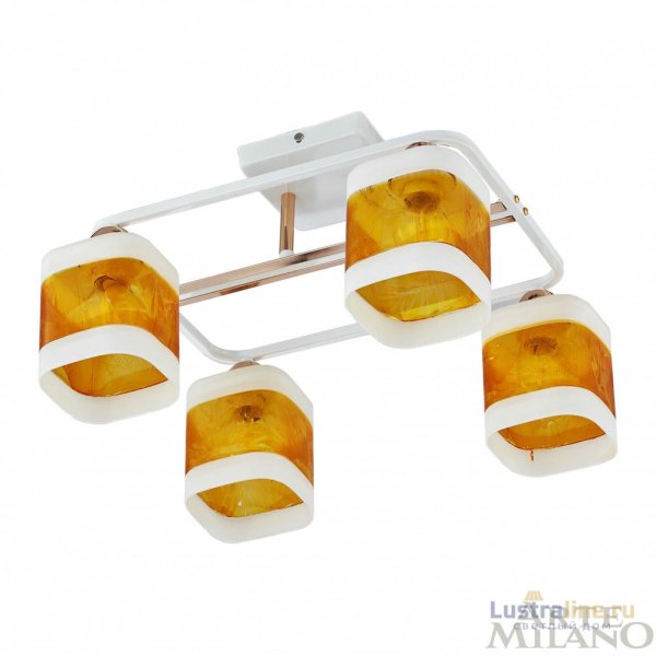 Потолочная люстра Arte Milano Amalfi 322008/4 WH+FG Потолочная люстра Arte Milano Amalfi 322008/4 WH+FG