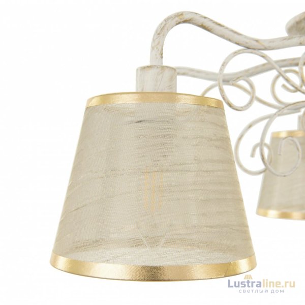 Потолочная люстра Arte Milano 341120/8 WT+G Потолочная люстра Arte Milano 341120/8 WT+G