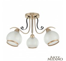 Потолочная люстра Arte Milano Amalfi 323306/3 FG+BK