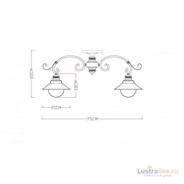 Потолочная люстра Arte Lamp 7 A4577PL-5CK Потолочная люстра Arte Lamp 7 A4577PL-5CK