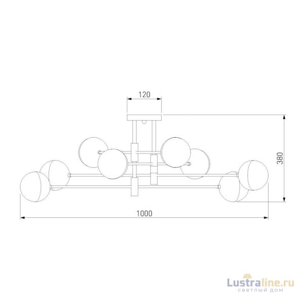Потолочная люстра Eurosvet Nuvola 70129/8 хром Потолочная люстра Eurosvet Nuvola 70129/8 хром