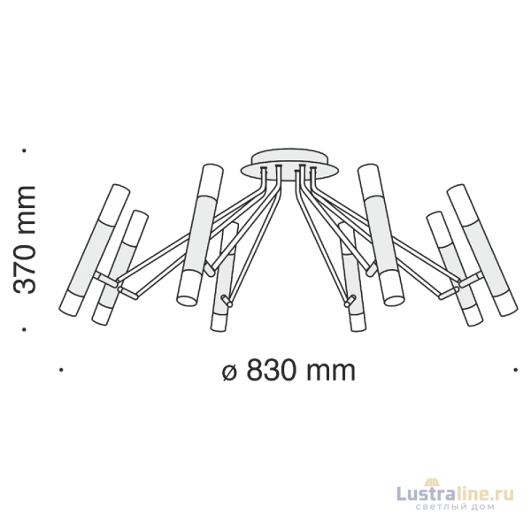Потолочная люстра Maytoni Vigo MOD620CL-16B
