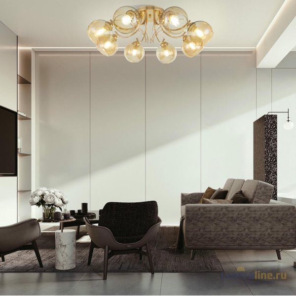 Потолочная люстра Arte Milano Napoli 330566/8 FGD УЦ Потолочная люстра Arte Milano Napoli 330566/8 FGD УЦ