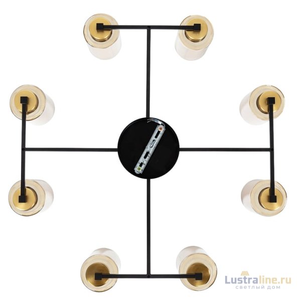 Потолочная люстра Arte Lamp Leo A7027PL-8BK Потолочная люстра Arte Lamp Leo A7027PL-8BK
