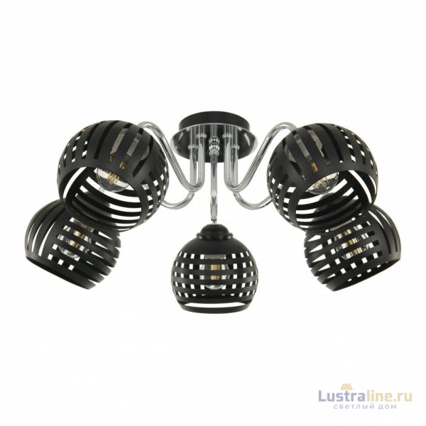 Потолочная люстра Arte Milano Amalfi 325107/5 BK.CR Потолочная люстра Arte Milano Amalfi 325107/5 BK.CR