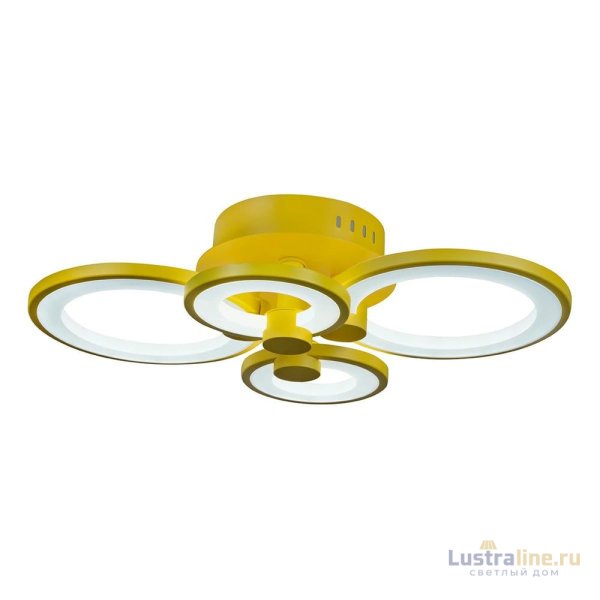 Потолочная светодиодная люстра iLedex Ring A001/4 Yellow УЦ Потолочная светодиодная люстра iLedex Ring A001/4 Yellow УЦ