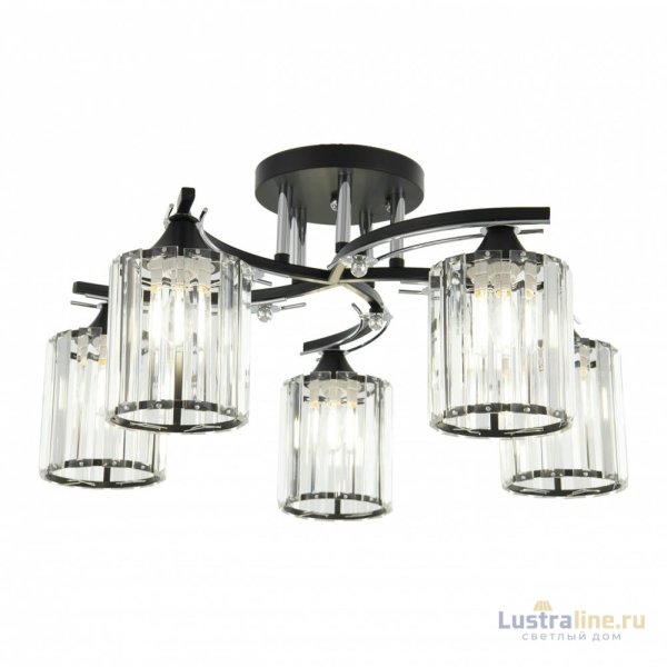 Потолочная люстра Arte Milano Amalfi 327103/5 BK+CR Потолочная люстра Arte Milano Amalfi 327103/5 BK+CR