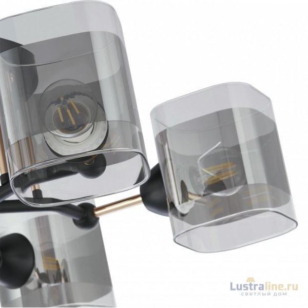 Потолочная люстра Arte Milano Amalfi 324308/5 BK+FG Потолочная люстра Arte Milano Amalfi 324308/5 BK+FG