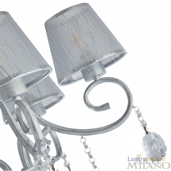 Потолочная люстра Arte Milano Amalfi 337146/8 WT+SL Потолочная люстра Arte Milano Amalfi 337146/8 WT+SL