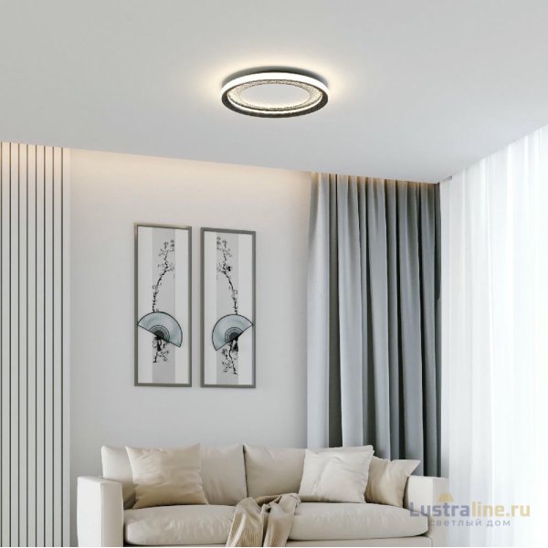 Потолочная люстра Eurosvet Parafe 40023/1 LED серый a069304 Потолочная люстра Eurosvet Parafe 40023/1 LED серый a069304