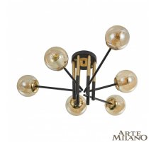 Потолочная люстра Arte Milano Neapolis 273708/6 BK/GD