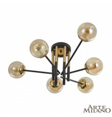 Потолочная люстра Arte Milano Neapolis 273708/6 BK/GD