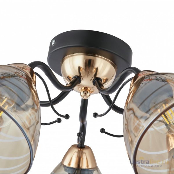 Потолочная люстра Arte Milano Napoli 331234/5 BK+FGD Потолочная люстра Arte Milano Napoli 331234/5 BK+FGD