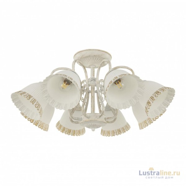 Потолочная люстра Arte Milano 340800/8 WT+G Потолочная люстра Arte Milano 340800/8 WT+G