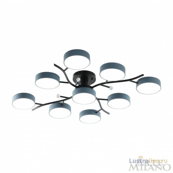 Потолочная люстра Arte Milano Ferrara 256606/8+1 Bk/Gr Потолочная люстра Arte Milano Ferrara 256606/8+1 Bk/Gr