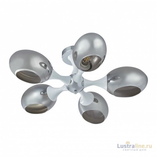 Потолочная люстра Arte Milano Napoli 329408/5 CR+WH Потолочная люстра Arte Milano Napoli 329408/5 CR+WH