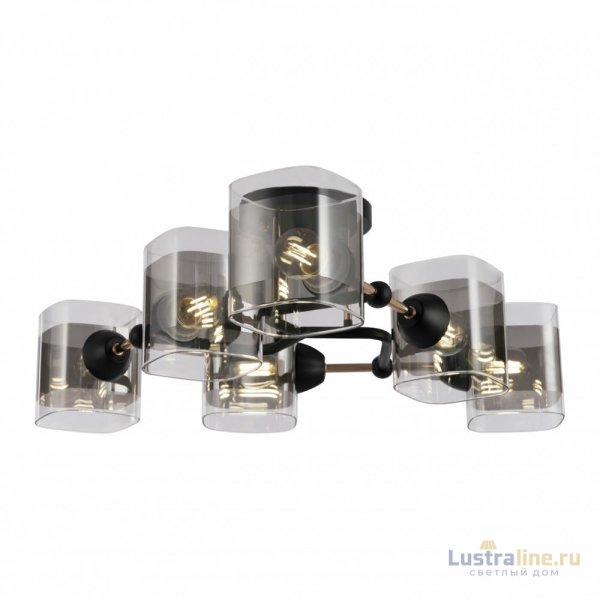 Потолочная люстра Arte Milano Amalfi 324308/6 BK+FG Потолочная люстра Arte Milano Amalfi 324308/6 BK+FG