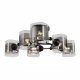 Потолочная люстра Arte Milano Amalfi 324308/6 BK+FG