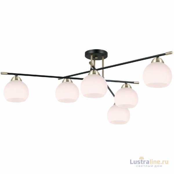 Потолочная люстра Illumico IL0446-6CSQ-24 BK AB LIBRA Потолочная люстра Illumico IL0446-6CSQ-24 BK AB LIBRA